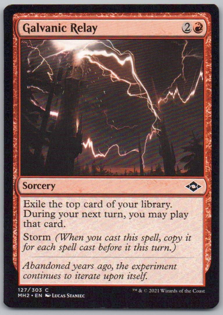 Galvanic Relay 127 0 Sorcery Card - Modern Horizons 2