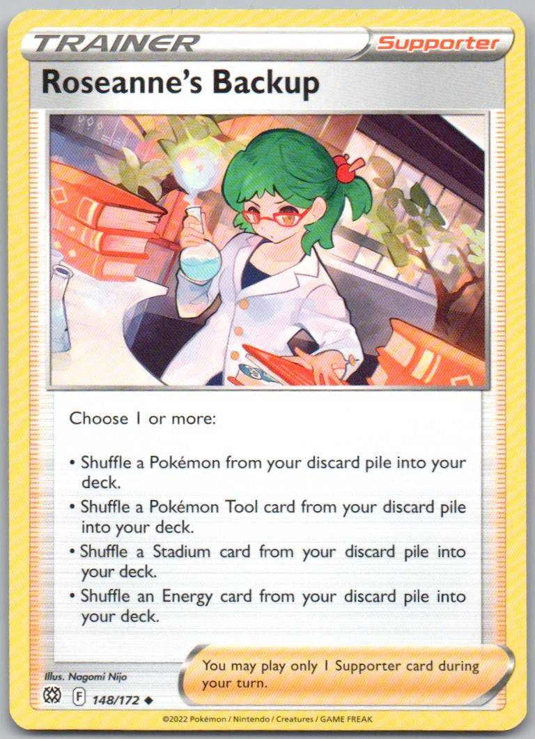 Roseanne's Backup 148 Normal Trainer Card - Brilliant Stars