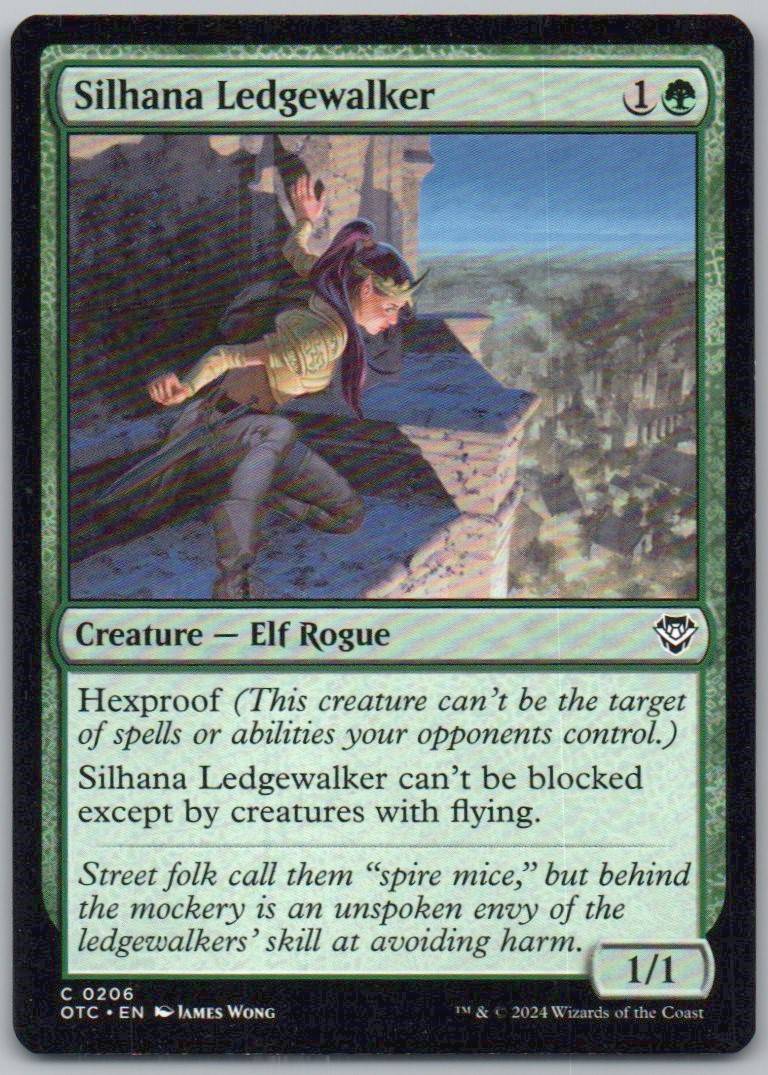 Silhana Ledgewalker 206 Normal Creature Card - Commander: Outlaws of Thunder Junction