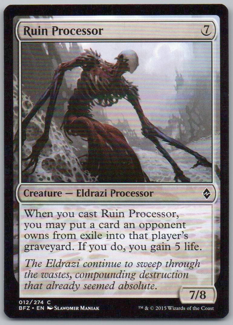 Ruin Processor 12 Normal Creature Card - Battle for Zendikar