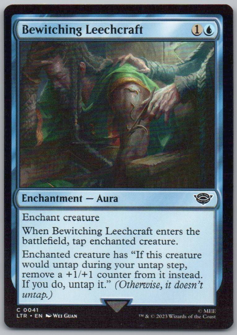Bewitching Leechcraft 41 0 Enchantment Card - Universes Beyond: The Lord of the Rings: Tales of Middle-earth