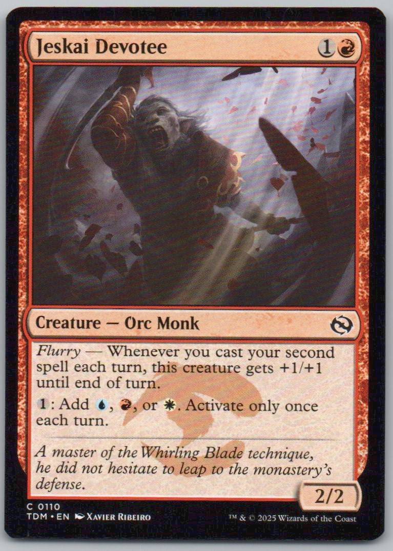 Jeskai Devotee 110 Normal Creature Card - Tarkir: Dragonstorm