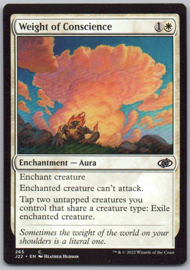 Weight of Conscience 265 0 Enchantment Card - Jumpstart 2022