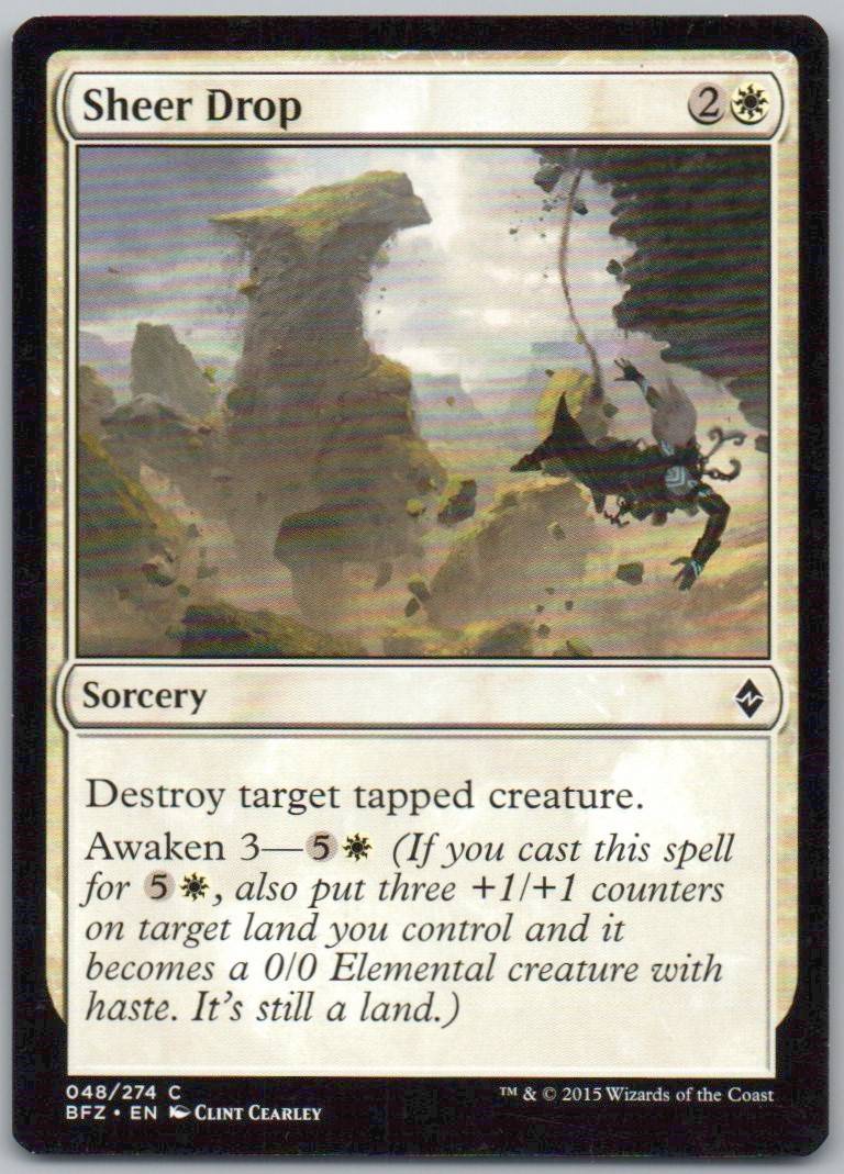 Sheer Drop 48 Normal Sorcery Card - Battle for Zendikar