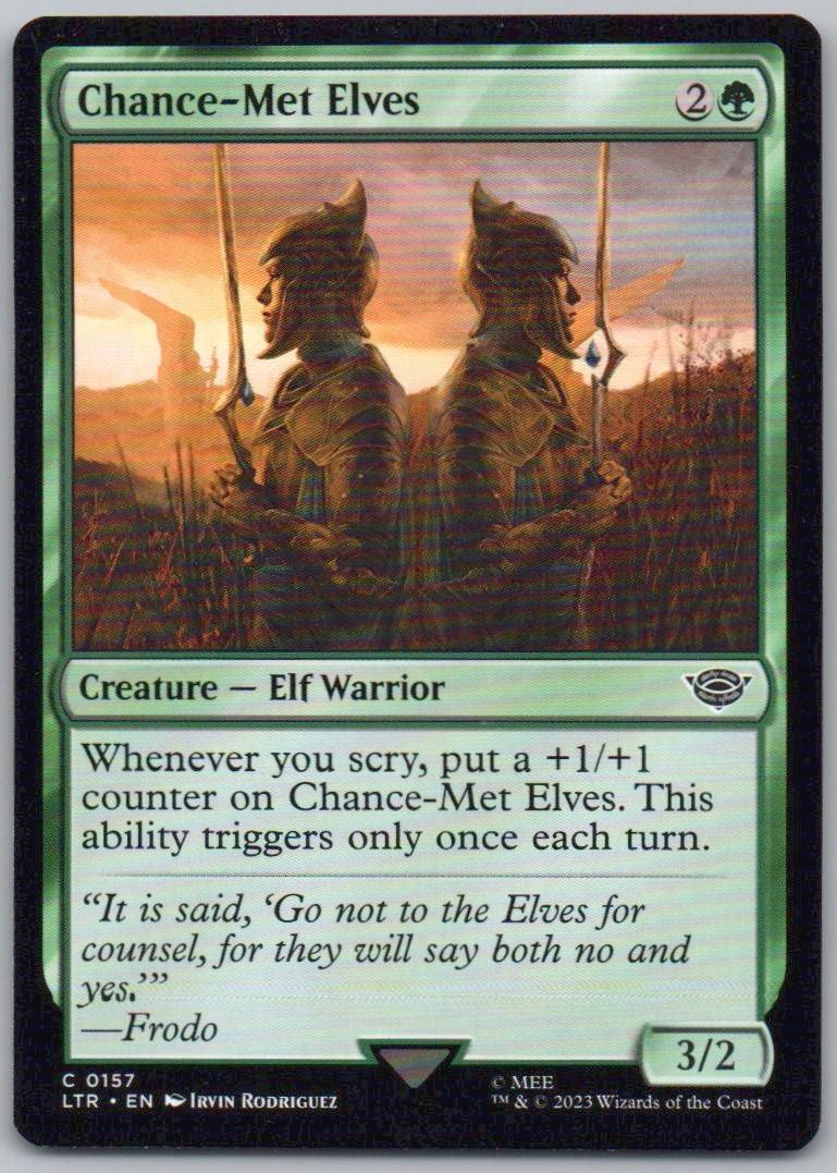 Chance-Met Elves 157 0 Creature Card - Universes Beyond: The Lord of the Rings: Tales of Middle-earth