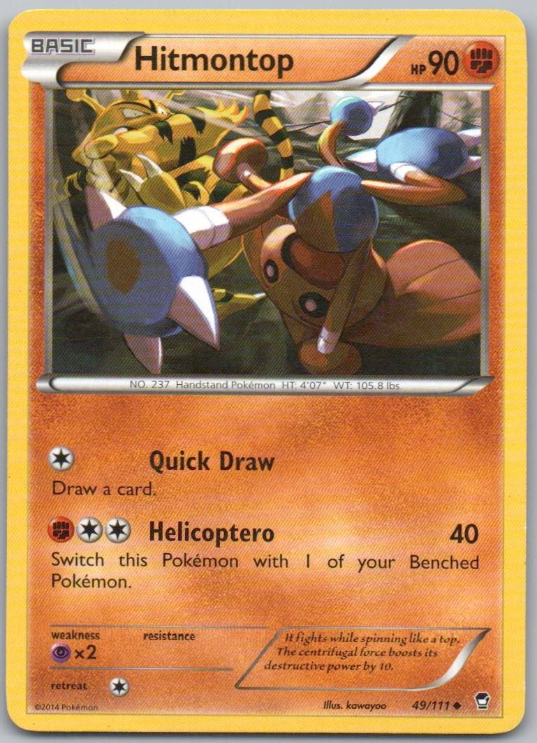 Hitmontop 049 Normal Fighting Card - Furious Fists
