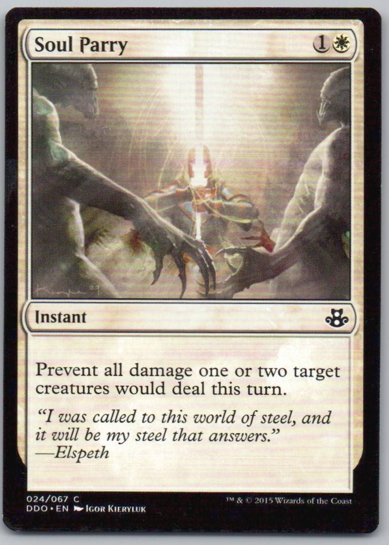 Soul Parry 24 Normal Instant Card - Duel Decks: Blessed vs. Cursed