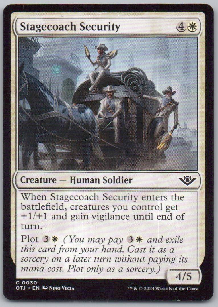Stagecoach Security 30 Normal Creature Card - Outlaws of Thunder Junction