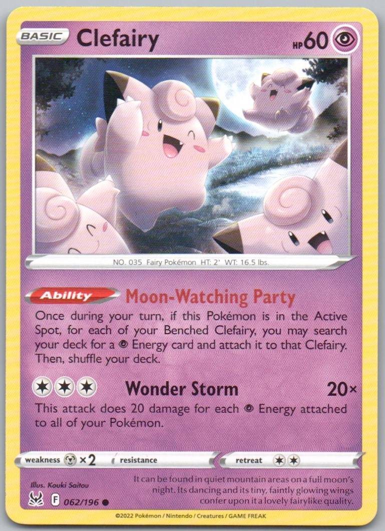 Clefairy 062 Normal Psychic Card - Lost Origin