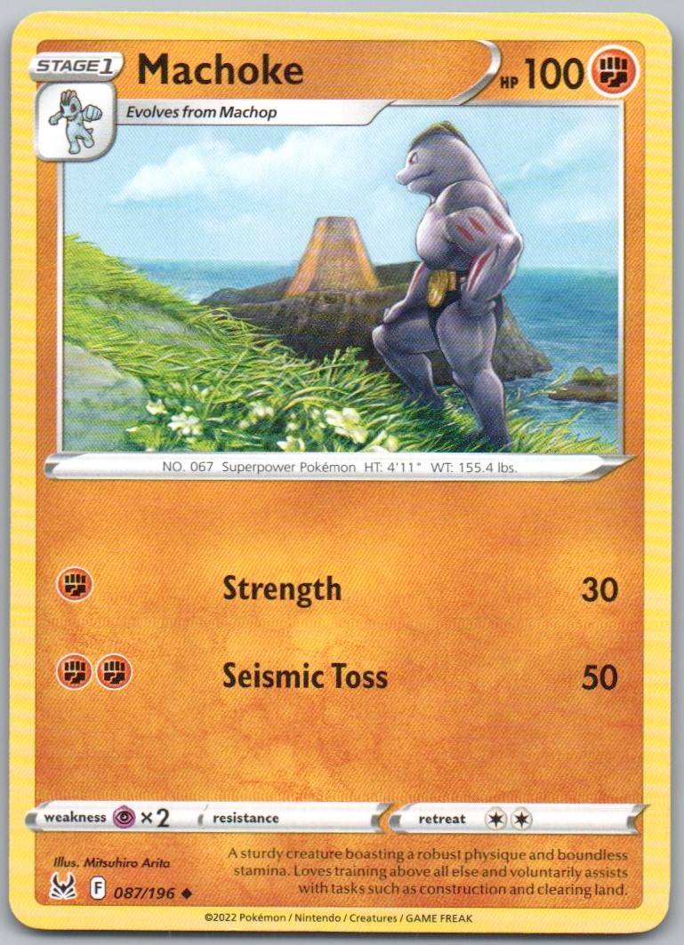 Machoke 087 Normal Fighting Card - Lost Origin