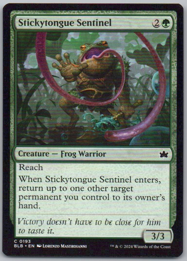 Stickytongue Sentinel 193 Normal Creature Card - Bloomburrow
