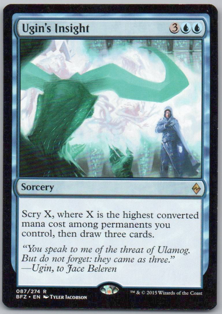 Ugin's Insight 87 Normal Sorcery Card - Battle for Zendikar
