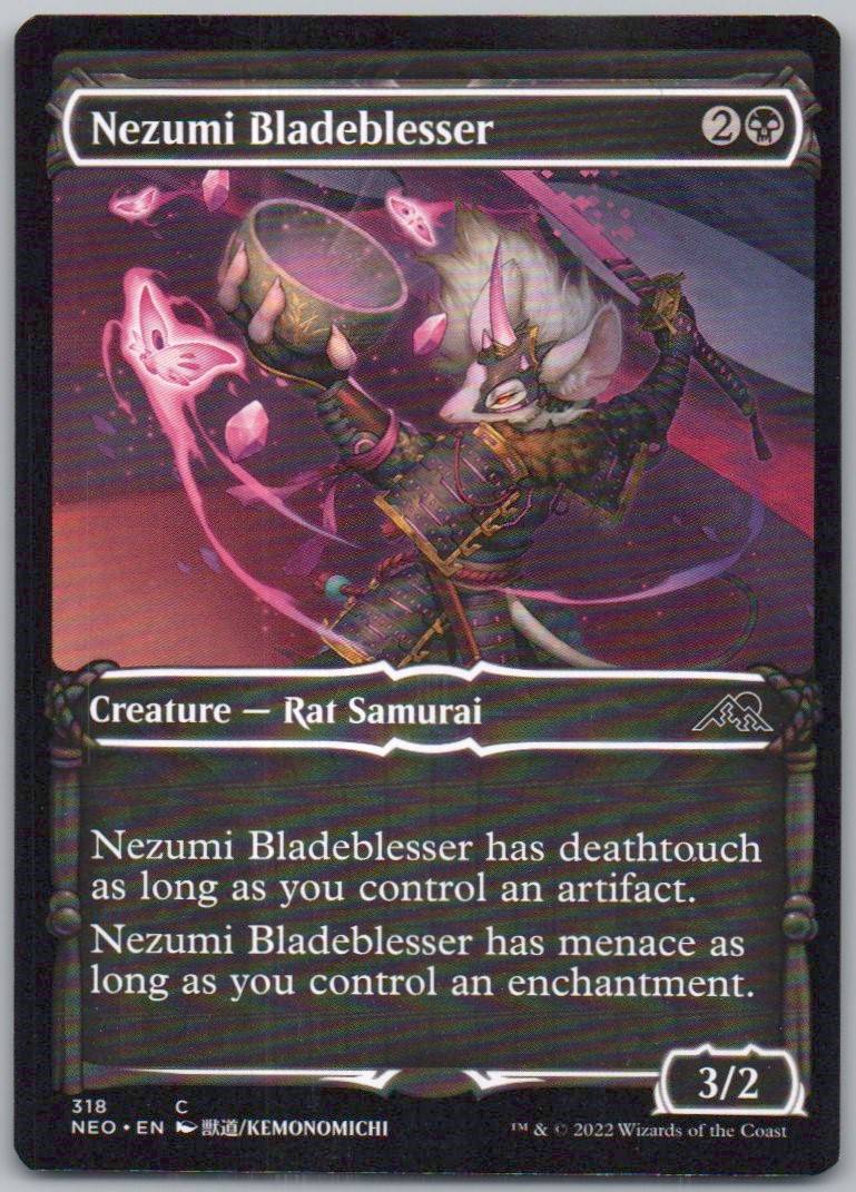 Nezumi Bladeblesser (Showcase) 318 Normal Creature Card - Kamigawa: Neon Dynasty