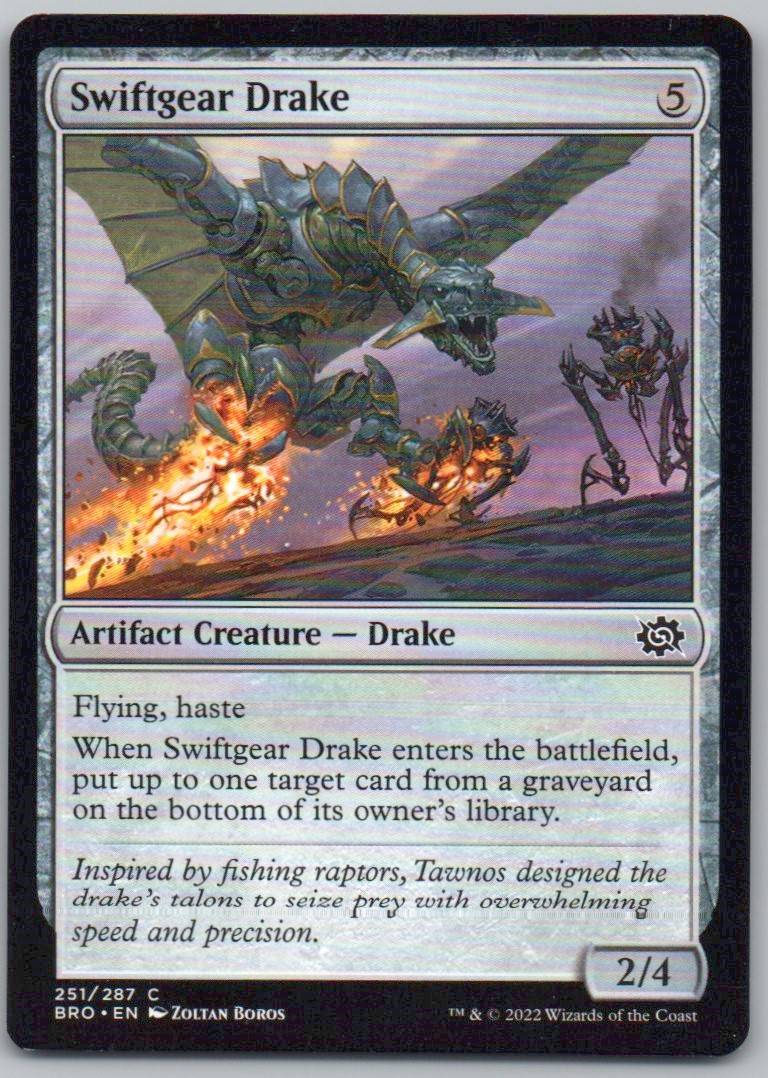 Swiftgear Drake 251 Normal Artifact Card - The Brothers' War