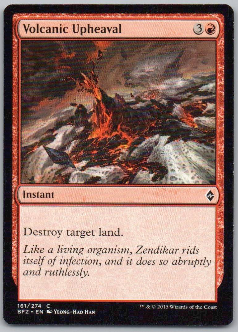 Volcanic Upheaval 161 Normal Instant Card - Battle for Zendikar