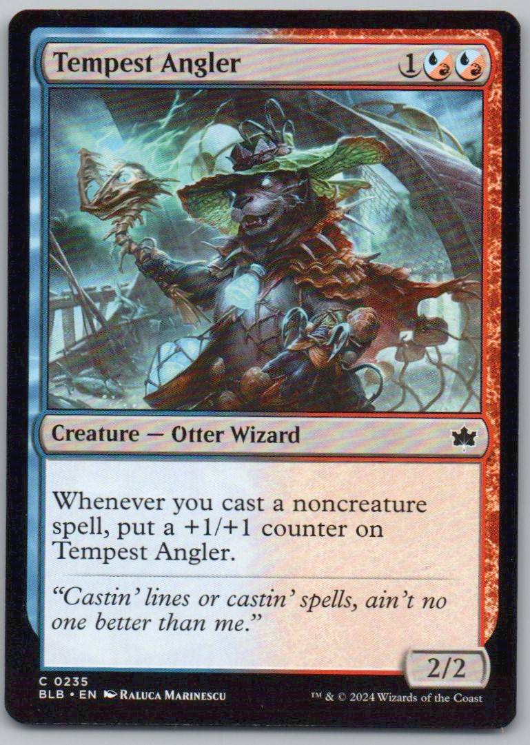 Tempest Angler 235 Normal Creature Card - Bloomburrow