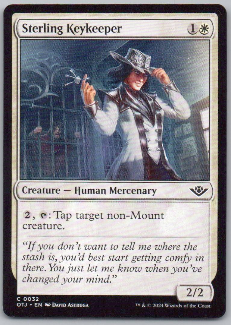 Sterling Keykeeper 32 Normal Creature Card - Outlaws of Thunder Junction