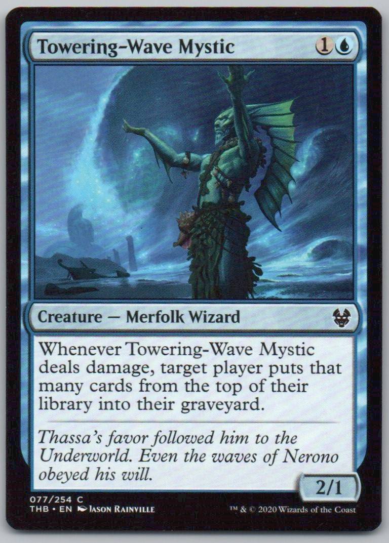 Towering-Wave Mystic 77 Normal Creature Card - Theros Beyond Death