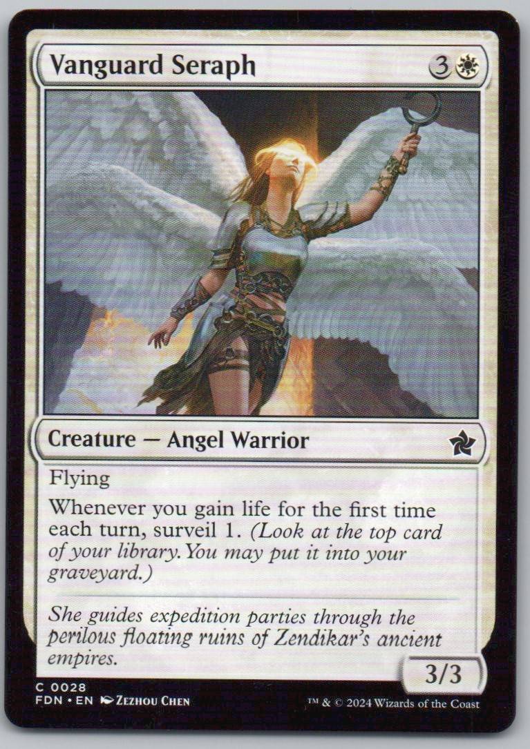 Vanguard Seraph 28 Normal Creature Card - Foundations