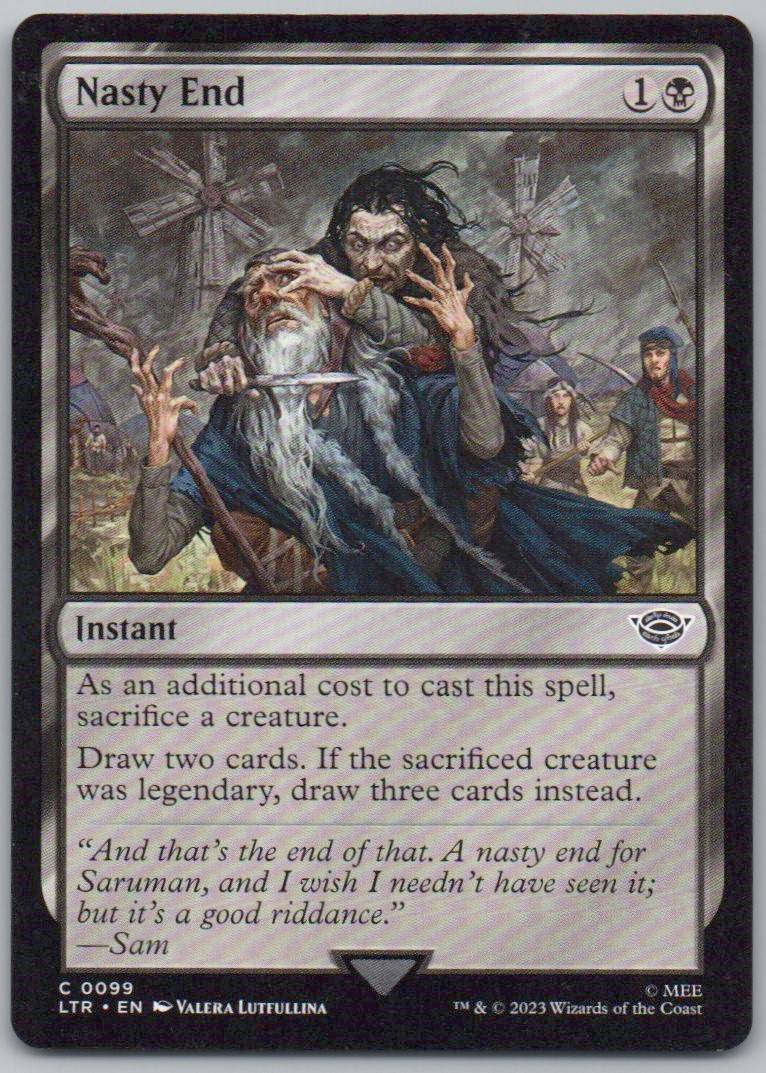 Nasty End 99 Normal Instant Card - Universes Beyond: The Lord of the Rings: Tales of Middle-earth