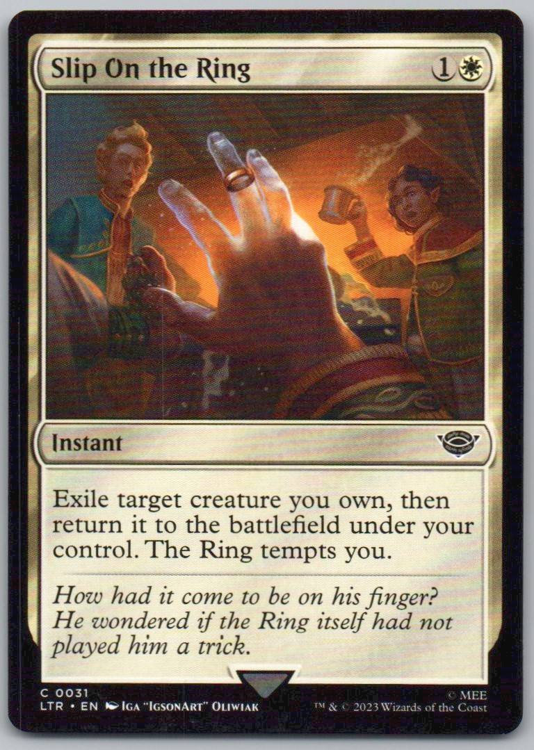 Slip on the Ring 31 0 Instant Card - Universes Beyond: The Lord of the Rings: Tales of Middle-earth