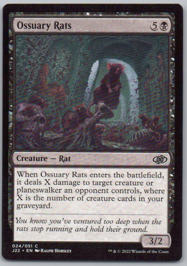 Ossuary Rats 24 0 Creature Card - Jumpstart 2022