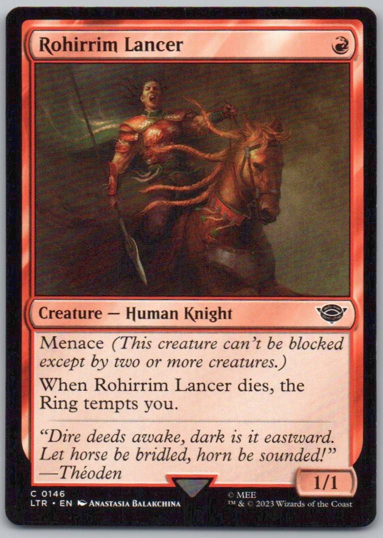 Rohirrim Lancer 146 Normal Creature Card - Universes Beyond: The Lord of the Rings: Tales of Middle-earth