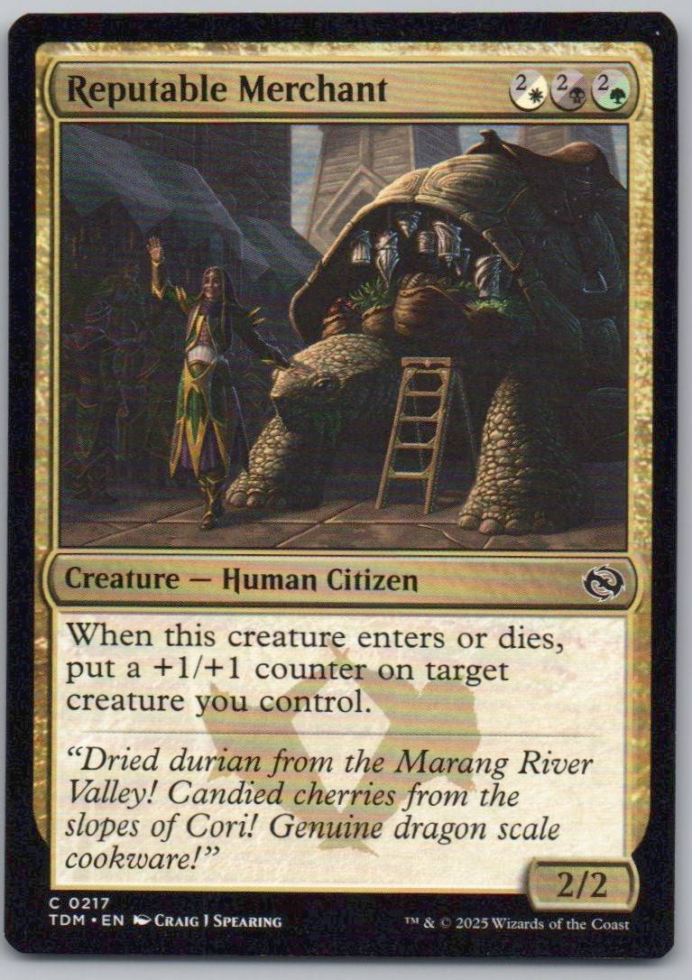 Reputable Merchant 217 Normal Creature Card - Tarkir: Dragonstorm