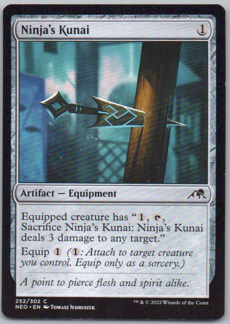 Ninja's Kunai 252 Normal Artifact Card - Kamigawa: Neon Dynasty