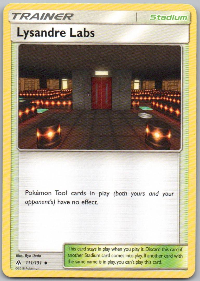 Lysandre Labs 111 Normal Trainner Card - Forbidden Light