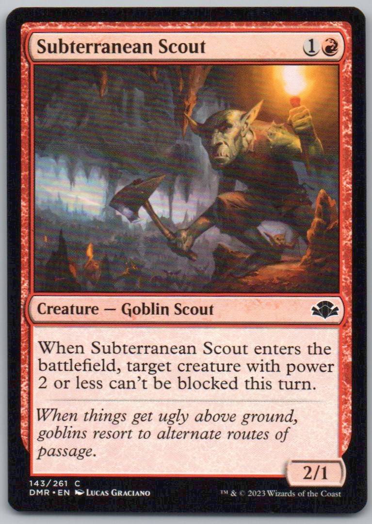 Subterranean Scout 143 Normal Creature Card - Dominaria Remastered
