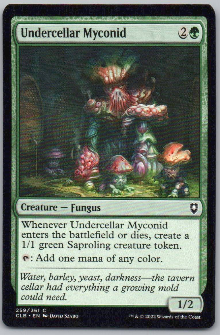 Undercellar Myconid 259 Normal Creature Card - Commander Legends: Battle for Baldur's Gate