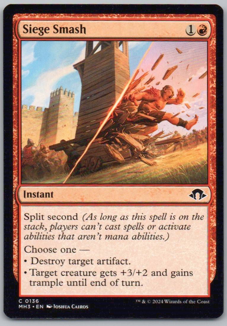 Siege Smash 136 0 Instant Card - Modern Horizons 3