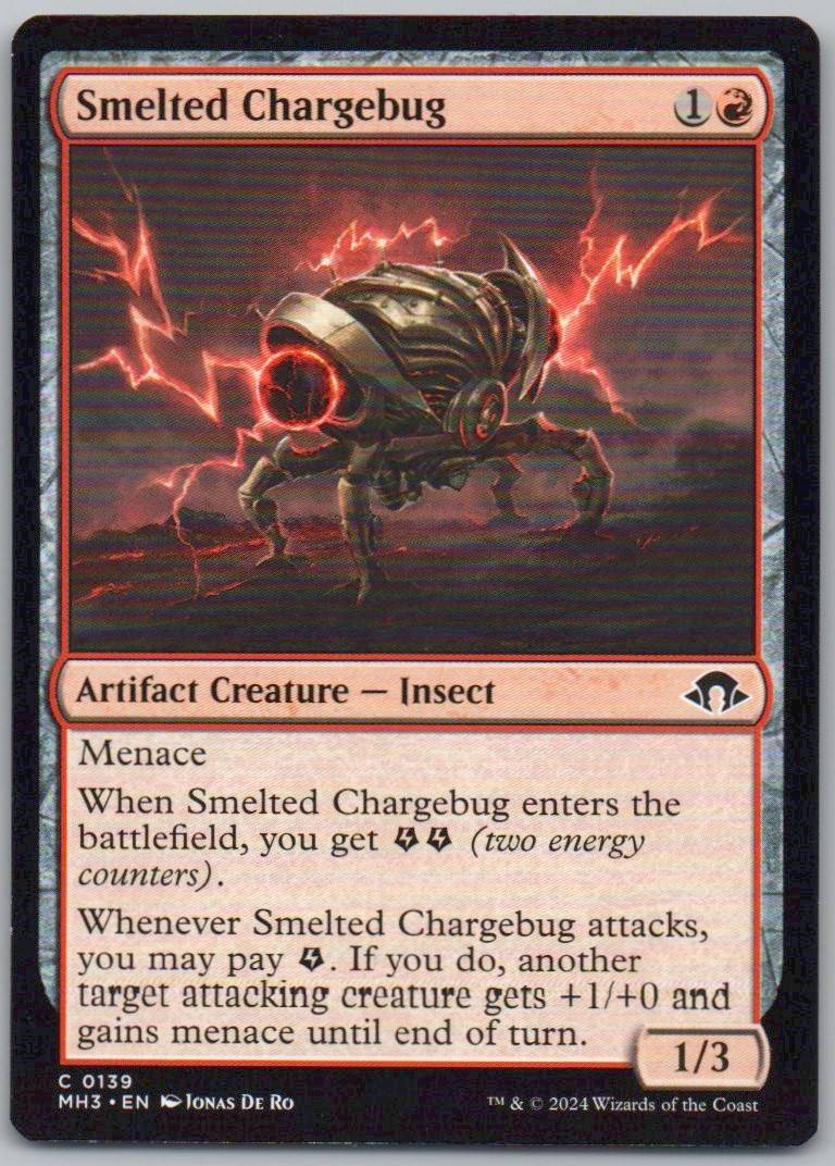 Smelted Chargebug 139 0 Artifact Card - Modern Horizons 3