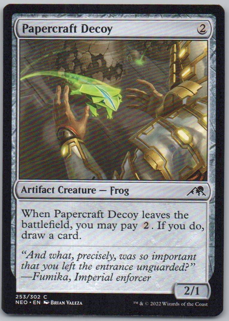 Papercraft Decoy 253 Normal Artifact Card - Kamigawa: Neon Dynasty