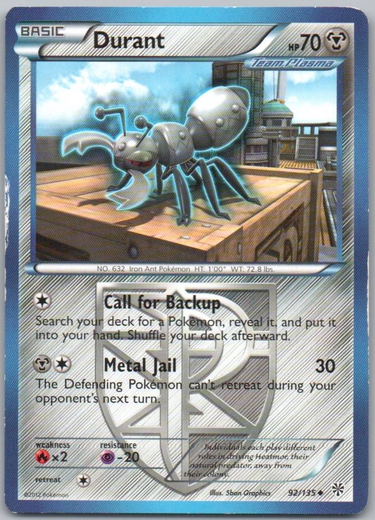 Durant 092 Normal Metal Card - Plasma Storm