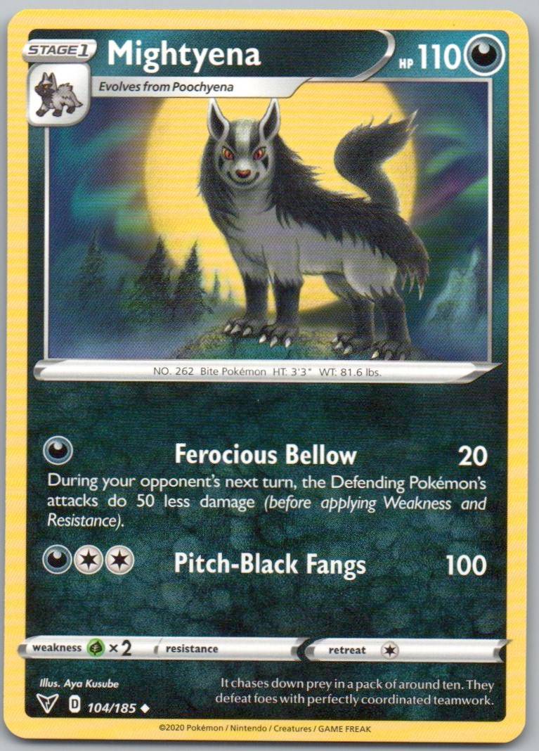 Mightyena 104 Normal Darkness Card - Vivid Voltage