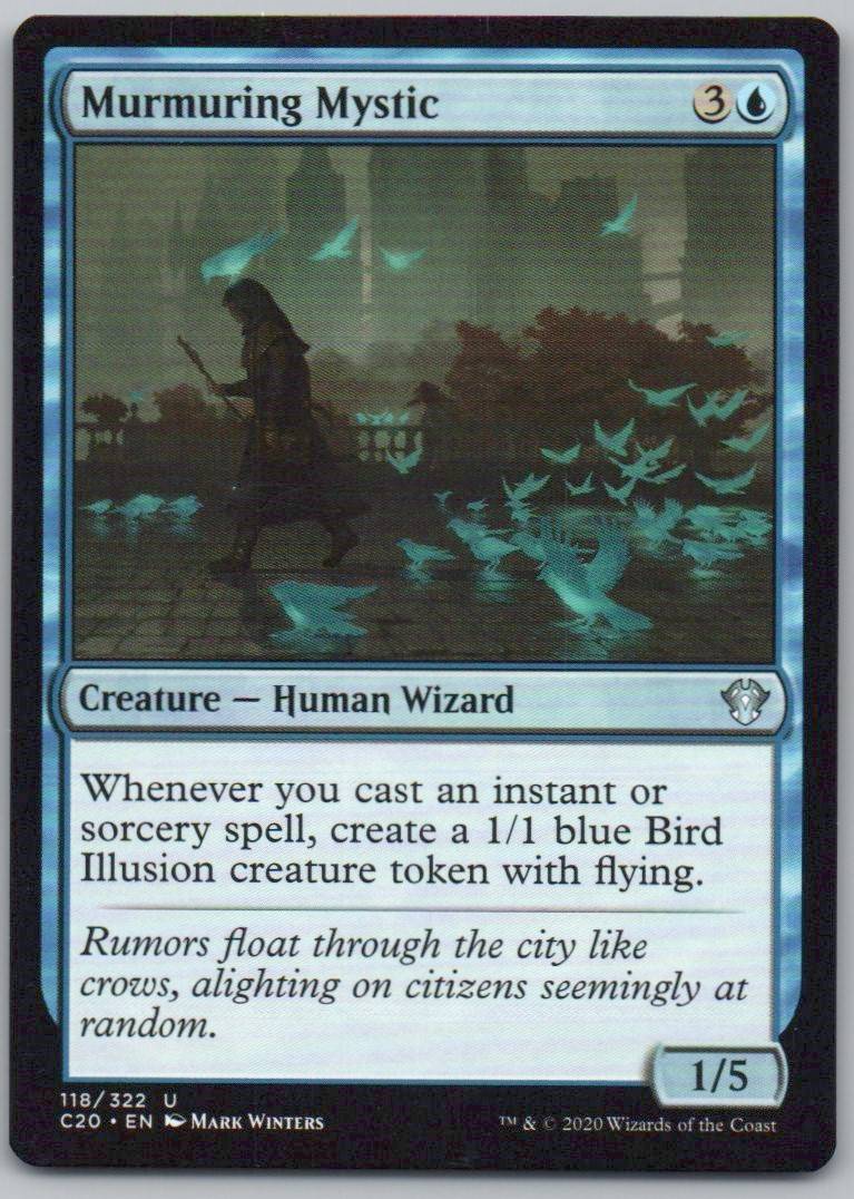 Murmuring Mystic 118 Normal Creature Card - Commander 2020