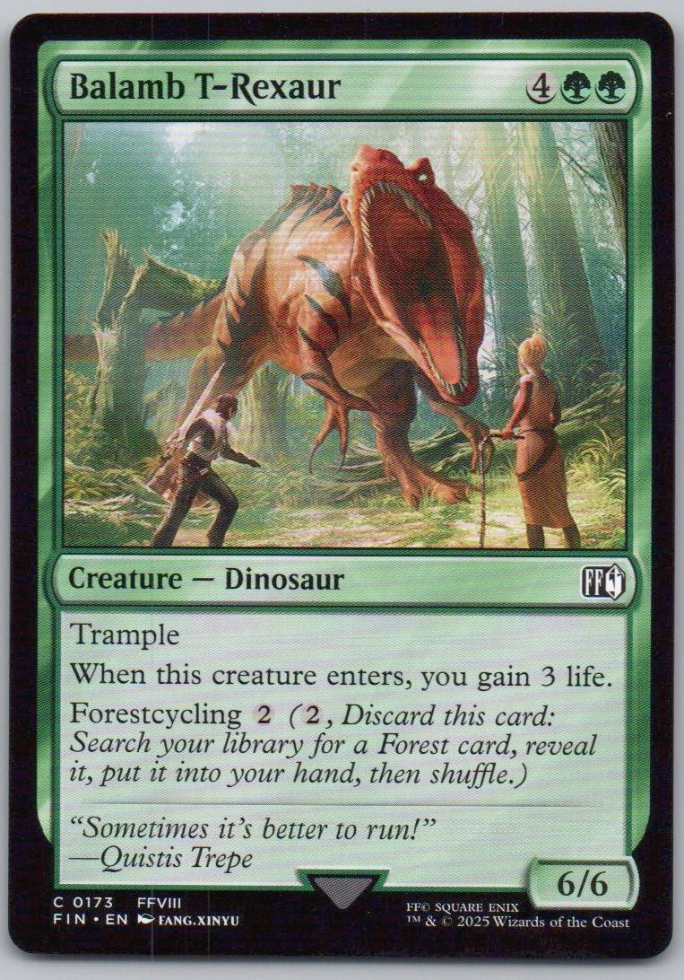 Balamb T-Rexaur 173 Normal Creature Card - FINAL FANTASY