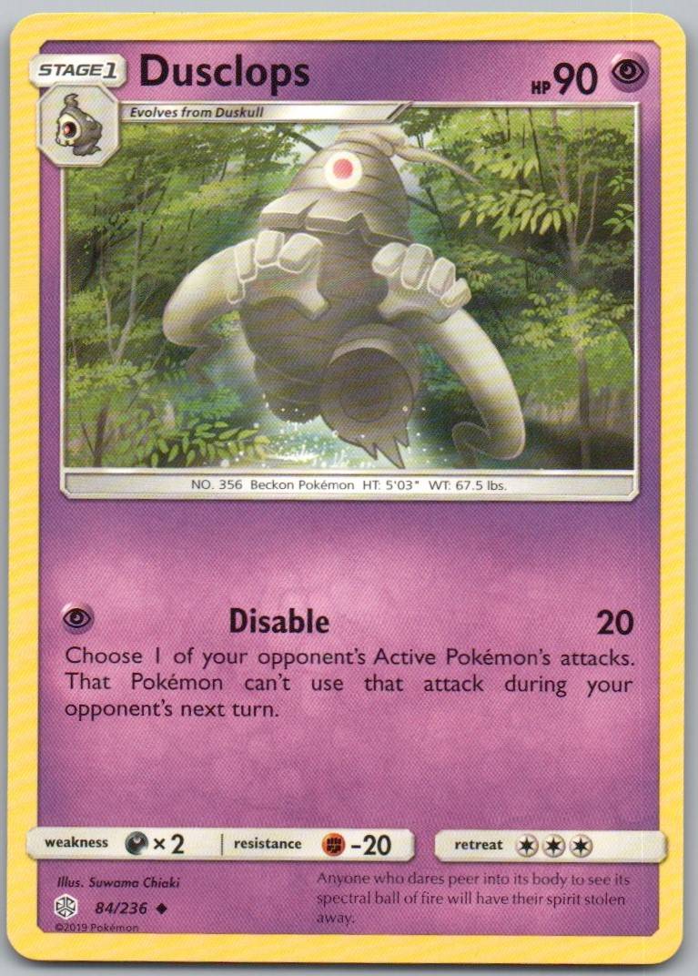 Dusclops 084 Normal Psychic Card - Cosmic Eclipse