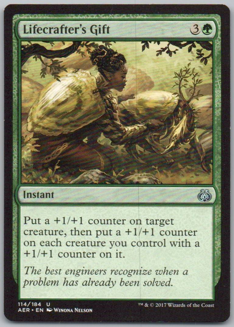 Lifecrafter's Gift 114 Normal Instant Card - Aether Revolt