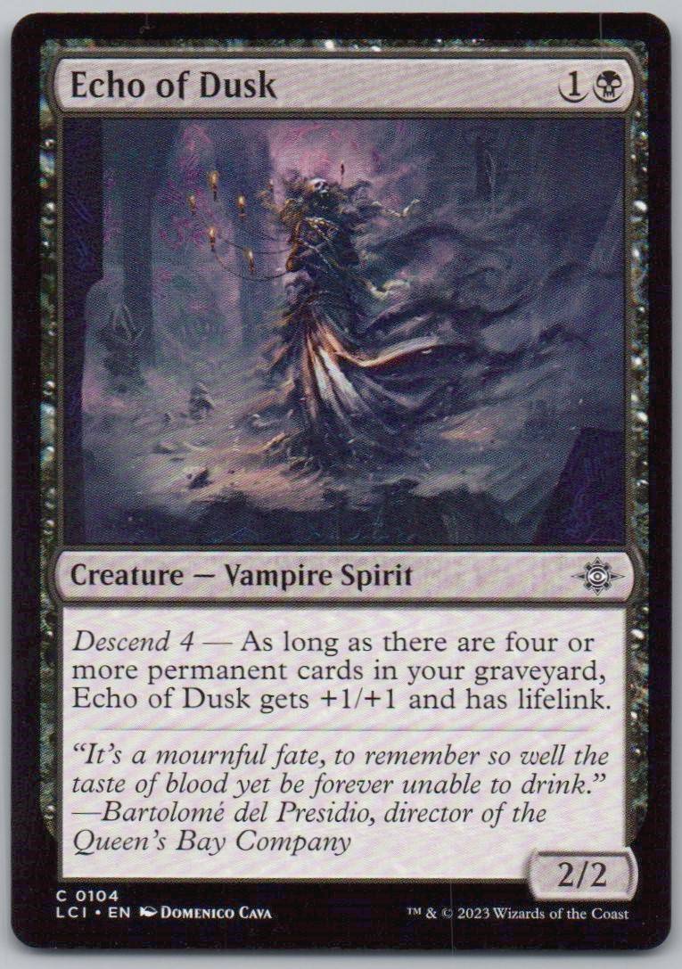 Echo of Dusk 104 0 Creature Card - The Lost Caverns of Ixalan