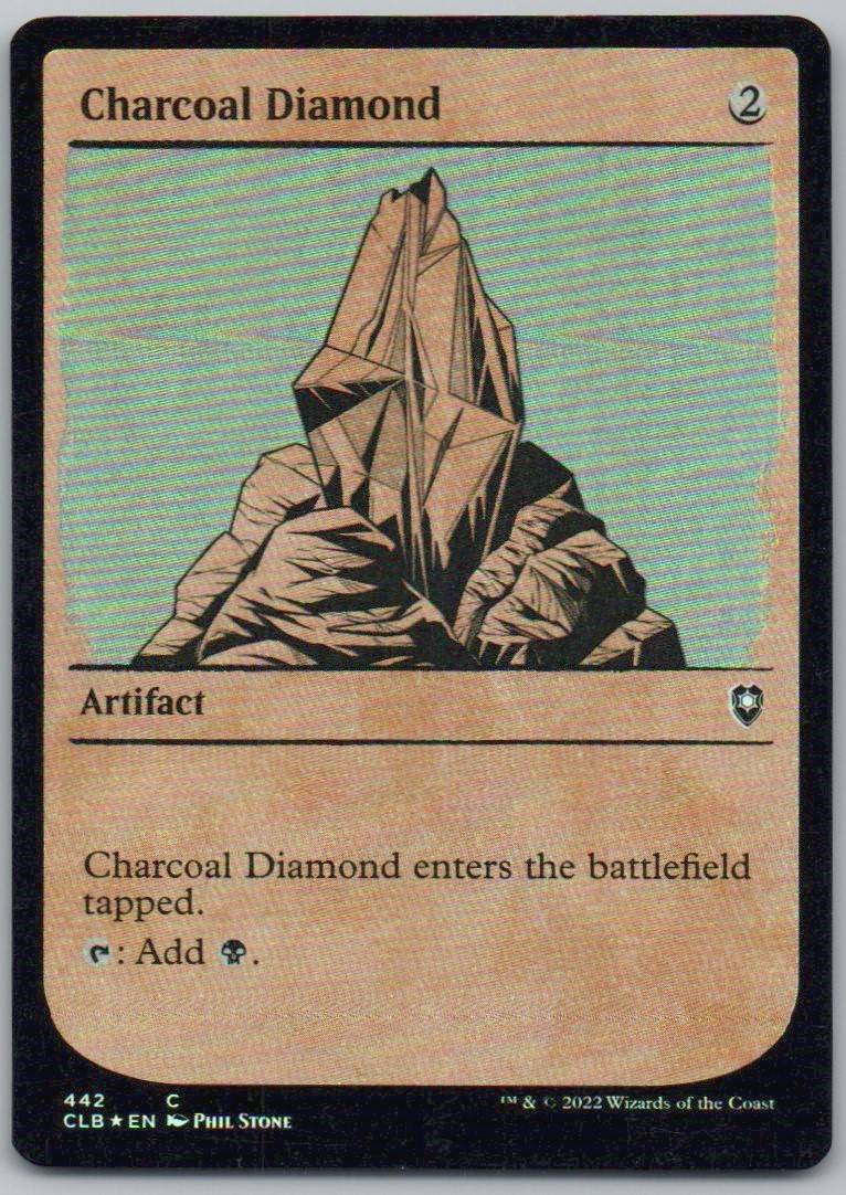 Charcoal Diamond (Showcase) 442 Normal Artifact Card - Commander Legends: Battle for Baldur's Gate