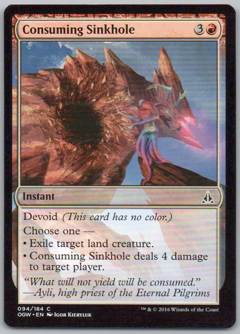 Consuming Sinkhole 94 Normal Instant Card - Oath of the Gatewatch