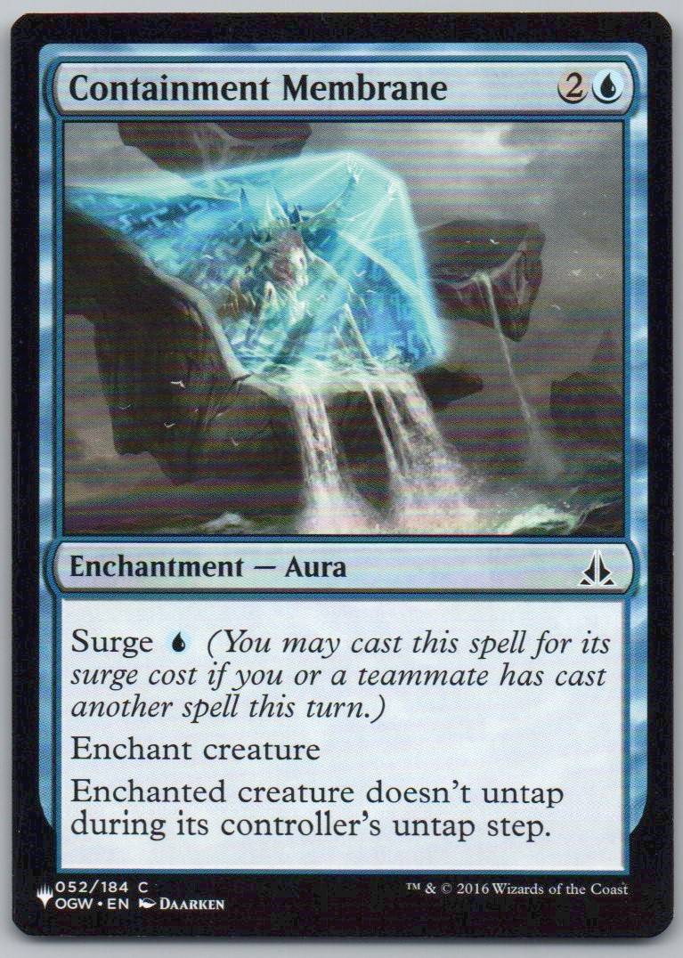 Containment Membrane 52 Normal Enchantment Card - Oath of the Gatewatch