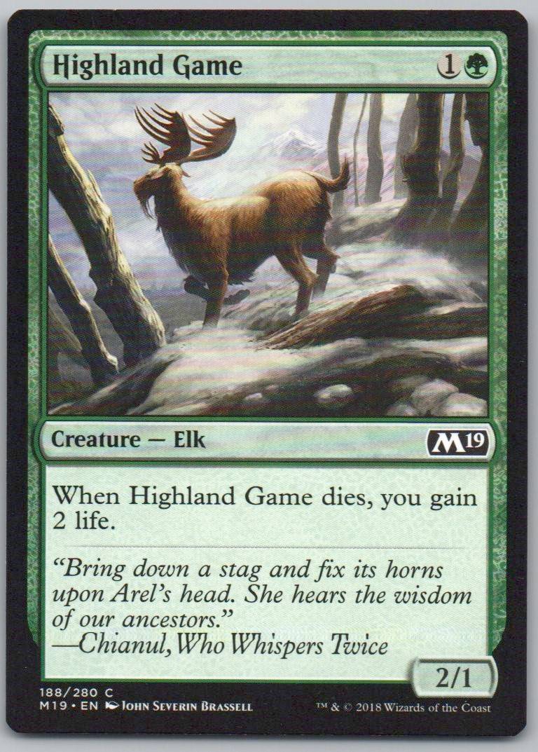 Highland Game 188 Normal Creature Card - Core Set 2019