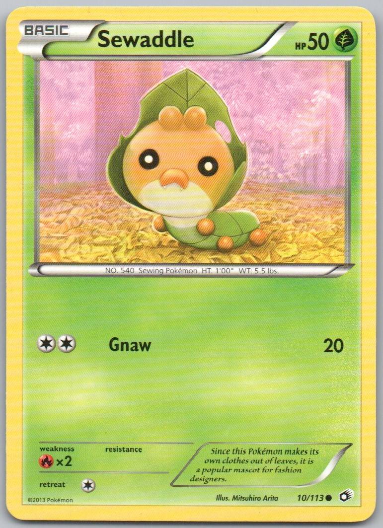 Sewaddle (10) 010 Normal Pokemon Card - Legendary Treasures