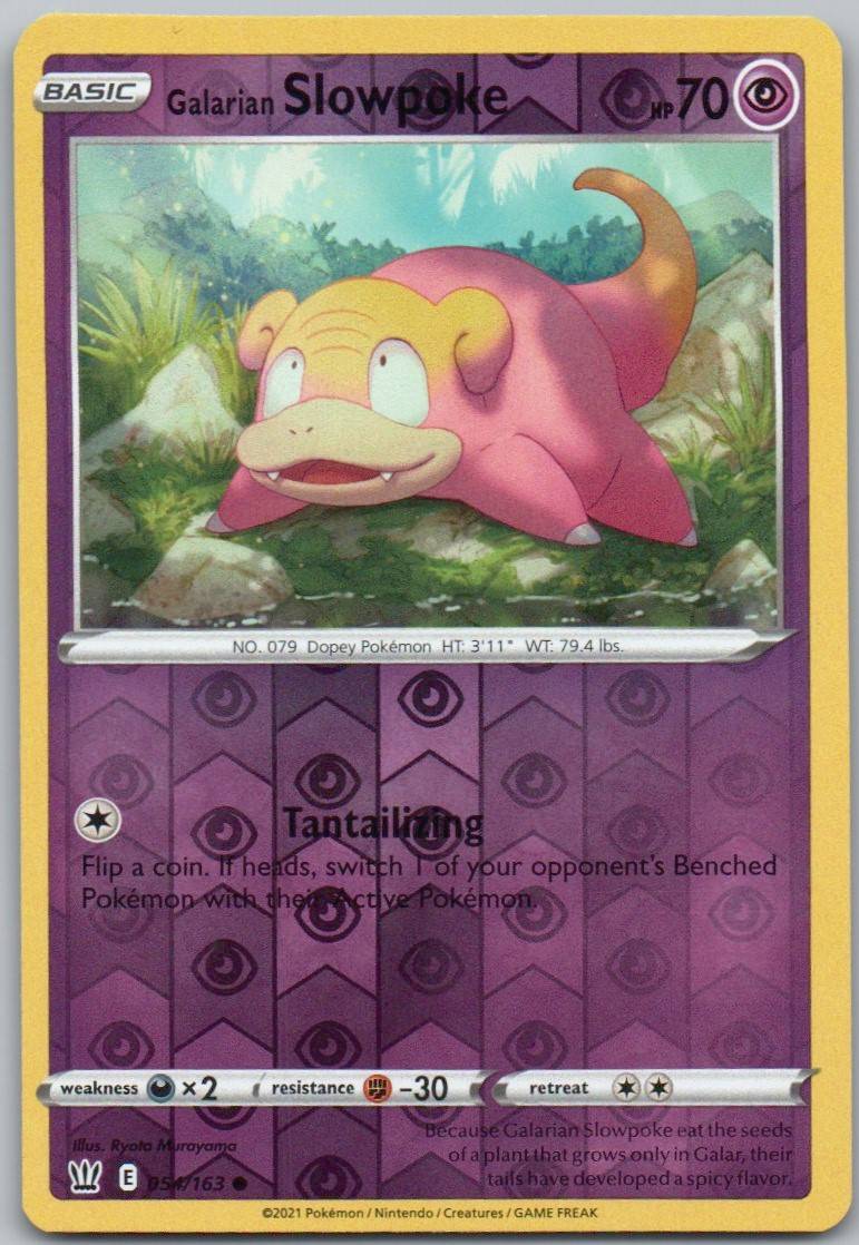 Galarian Slowpoke 054 Reverse Holo Psychic Card - Battle Styles