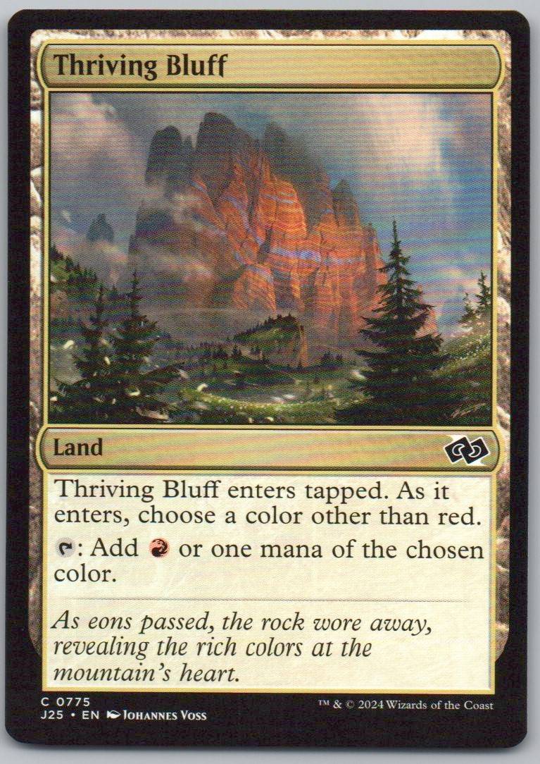 Thriving Bluff 775 0 Land Card - Foundations Jumpstart