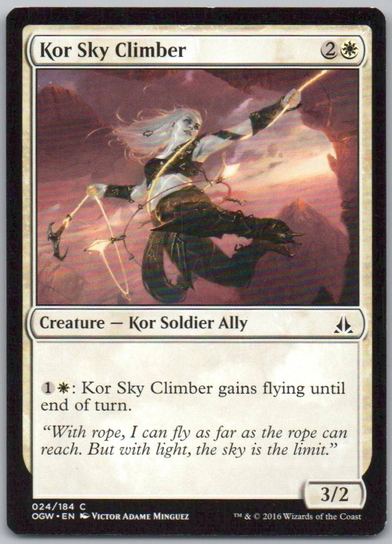 Kor Sky Climber 24 Normal Creature Card - Oath of the Gatewatch